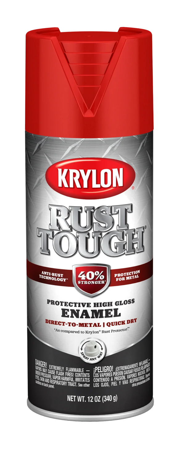 Krylon® Rust Tough® with Anti-Rust Technology™ Spray Gloss 12 oz. Leather Brown