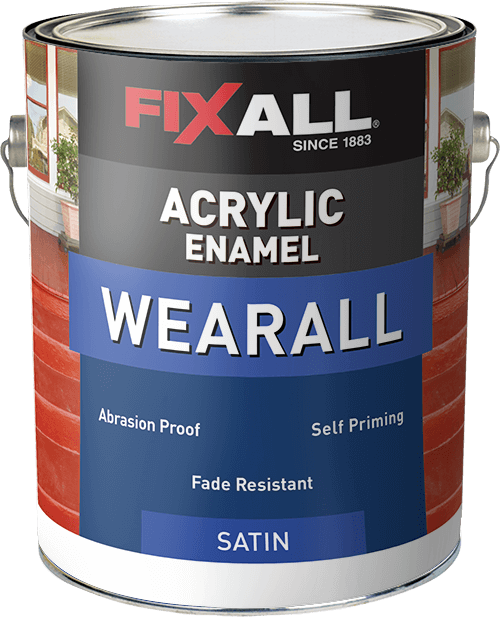 FixAll  Wearall Acrylic Enamel Satin Chestnut - 1 Gallon