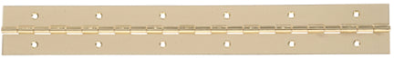30X1-1/16  BRASS PLATED CONT HINGE