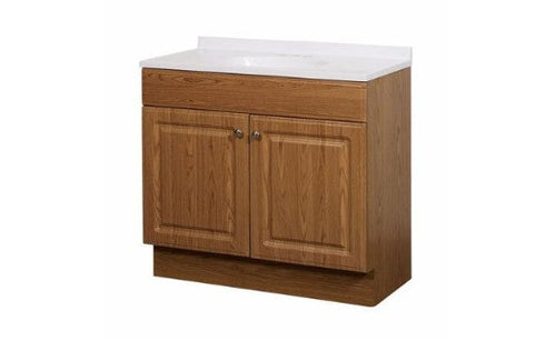 Zenna Home Raised Panel 2 Door Vanity with Top