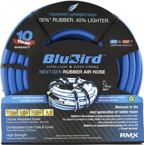 BluBird Industries Rubber Air Hose Assembly (3/8