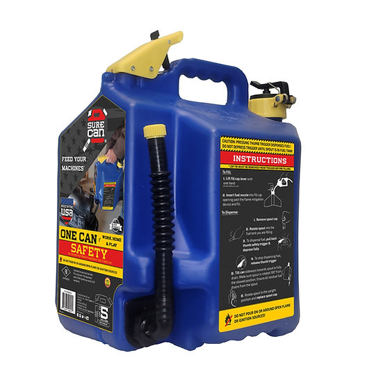 SureCan 5 Gallon Kerosene Type II Safety Can (5 Gallons, Blue)