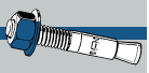 Midwest Fastener TorqueMaster Blue Wedge Anchors 3/8 x 3 (3/8 x 3)