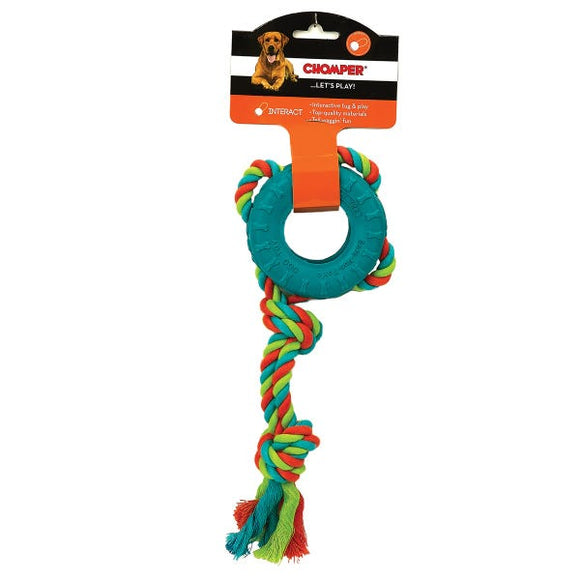 Boss Pet Chomper Tredz Rope Rubber Tire Tug