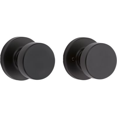 Kwikset Pismo Knob (Round) - Hall/Closet, Matte Black