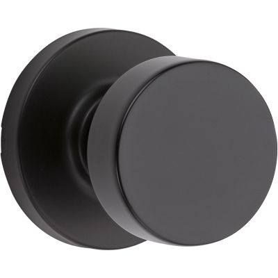Kwikset Pismo Knob (Round) - Hall/Closet, Matte Black