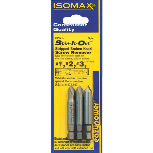 Eazypower Spin it Out 3-Piece Screw Extractor Set