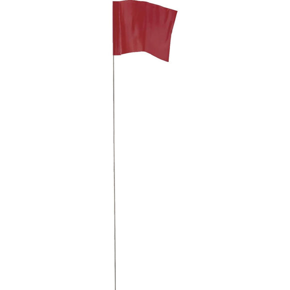 Empire 21 In. Steel Staff Red Marking Flags