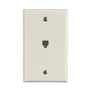 AmerTac Flush Mount Telephone Wallplate