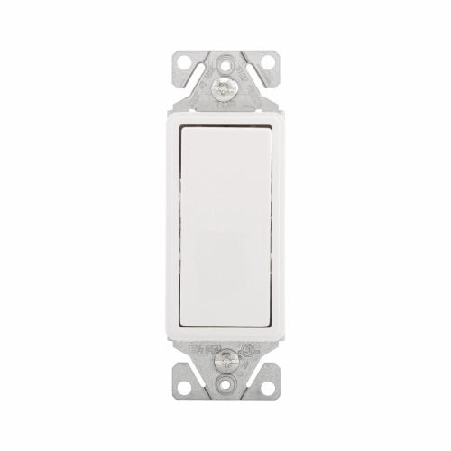 Eaton Cooper Wiring Standard Grade Decorator Switch 15A, 120/277V White
