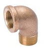 B & K Industries 90° Street Elbow Red Brass Threaded Fittings 1/8 in.
