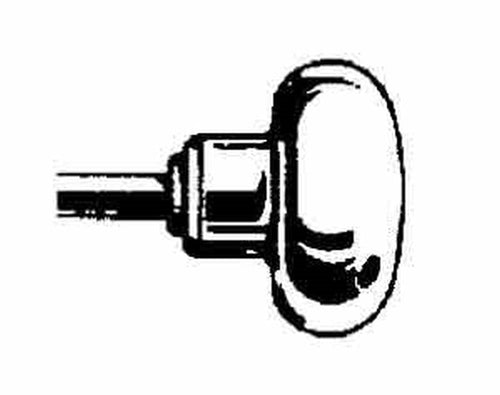 Capitol Colonial Round Replacement Door Knob, Solid Brass