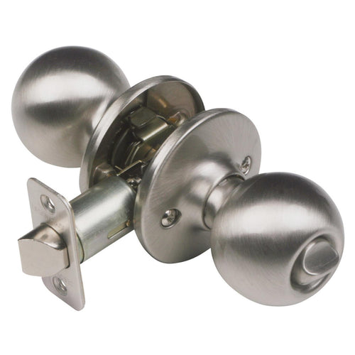 Design House  Ball Satin Nickel Privacy Door Knob