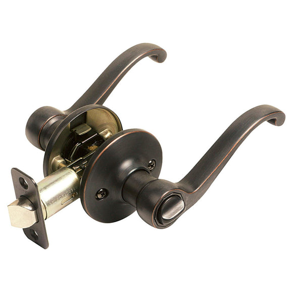 Design House  Scroll Bronze Privacy Door Lever
