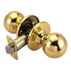 Design House Ball Passage Door Knob in Polished Brass