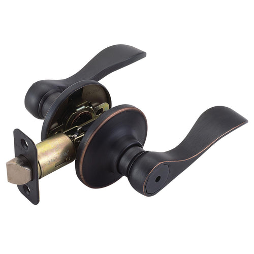 Design House Springdale 2-Way Privacy Door Lever in Oil Rubbed Bronze