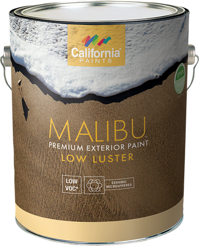 California Products Malibu Premium Exterior Paint Low Luster Deep Base - 1 Gallon