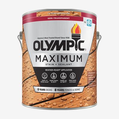 Olympic MAXIMUM® Stain + Sealant In One Semi-Transparent 1 Gallon