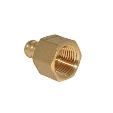 Flair-It 1/2 Pex Barb x 1/2 FPT Adapters Brass Fitting Pipe 1-5/8 Overall