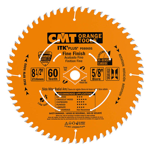 CMT P12042 ITK Plus General Purpose Saw Blade, 12 x 42 Teeth, 10° ATB+Shear with