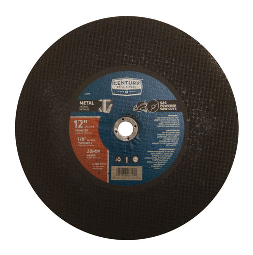 Century Drill And Tool Saw Blades High Speed 12″ 1/8″ Thickness 20mm Arbor (Metal)