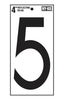 Hy-Ko 4in Reflective Vinyl Number '5'