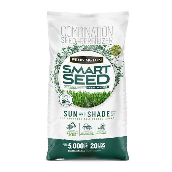 Pennington Smart Seed Southern Sun And Shade Grass Seed And Fertilizer Mix