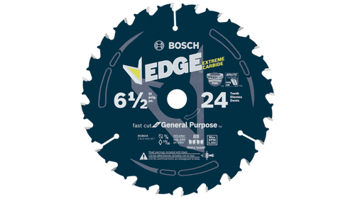 Bosch 6-1/2 In. 24 Tooth Edge Circular Saw Blade for General Purpose