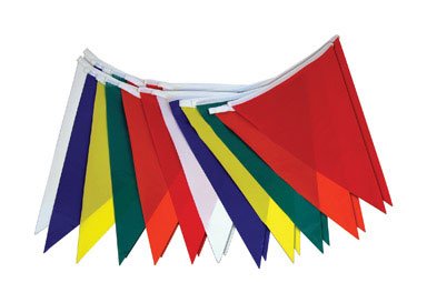 Hy-Ko Flag Pennant Banner Blue 11 X 18-1/2 Plastic