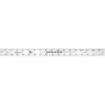 Great Neck 10187 Straight Edge Ruler, 18 inch