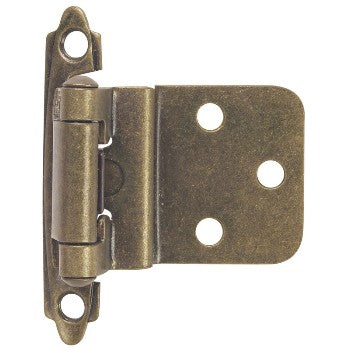 Hardware House 642496 Inset Cabinet Hinge, Antique Brass 3/8 inch