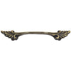 Hardware House 643064 Floral Cabinet Pull, Antique Brass