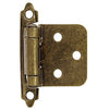 Hardware House 644518 Flush Cabinet Hinge, Antique Brass