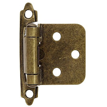Hardware House 644518 Flush Cabinet Hinge, Antique Brass