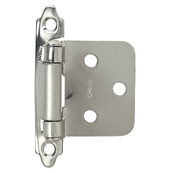 Hardware House 644559 Flush Cabinet Hinge, Satin Nickel