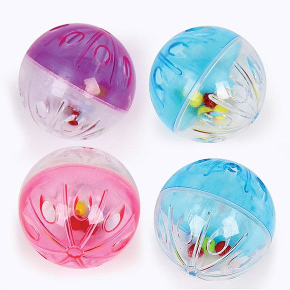 Boss Pet Park Blvd Rattle Ball Toys 4 Pk