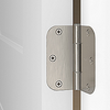 National Hardware Squeak Guard Door Hinges 1/4 In. Radius Round Corners 3.5, Satin Nickel