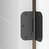 National Hardware Squeak Guard Door Hinges 5/8 In. Radius Round Corners 3.5, Matte Black