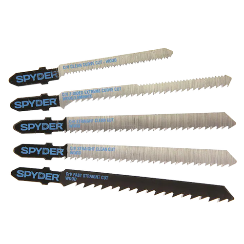 Spyder Wood Cutting 5pc Jig Saw Kit