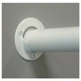2-Pack White Steel Pole Sockets