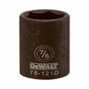 SAE Impact Socket, 6-Point, Black Oxide, 1/2-In. Drive, 7/8-In.