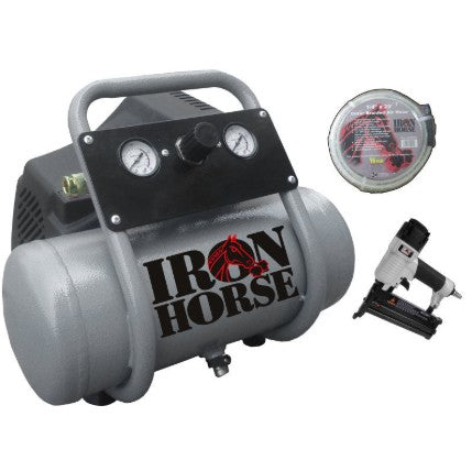 Iron Horse Hot Dog Air Compressor with Accessory Kit