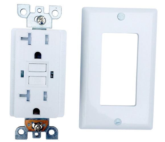 Genmax 20A GFCI Self Test Wall Receptacle Tamper Resistant