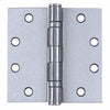 Ball-Bearing Hinge With Non-Removable Pin, Satin Stainless Steel, 4.5 x 4.5-In.