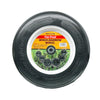 MaxPower Flat-Proof Polyurethane Ribbed Tubeless Wheelbarrow Wheel 14 Dia. in.
