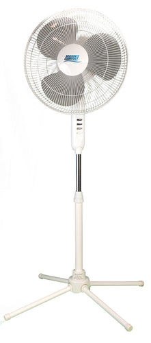 Seasons Comfort Oscillating Pedestal Fan Adjustable Height 3 Speeds