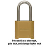 Master Lock 875DLH 2in (51mm) Wide Set Your Own Combination Padlock with 2in (51mm) Shackle
