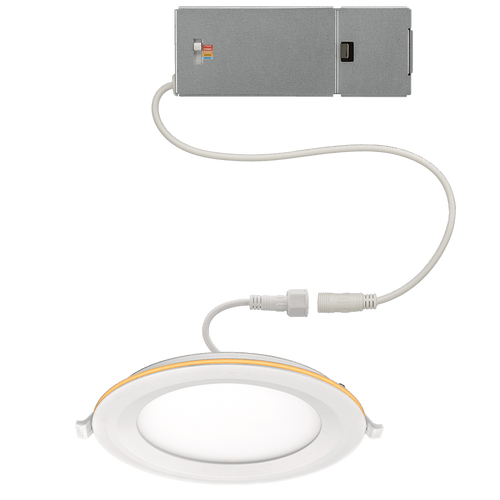 ETi Solid State Lighting 6″ LowPro Canless Direct Mount Downlight 5-CCT Color Preference® & Nightlight