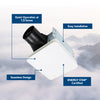 Broan-NuTone® Roomside Series 80 CFM 1.5 Sones Ventilation Fan ENERGY STAR®