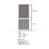 Screen Tight Vinyl Five Bar Screen Door